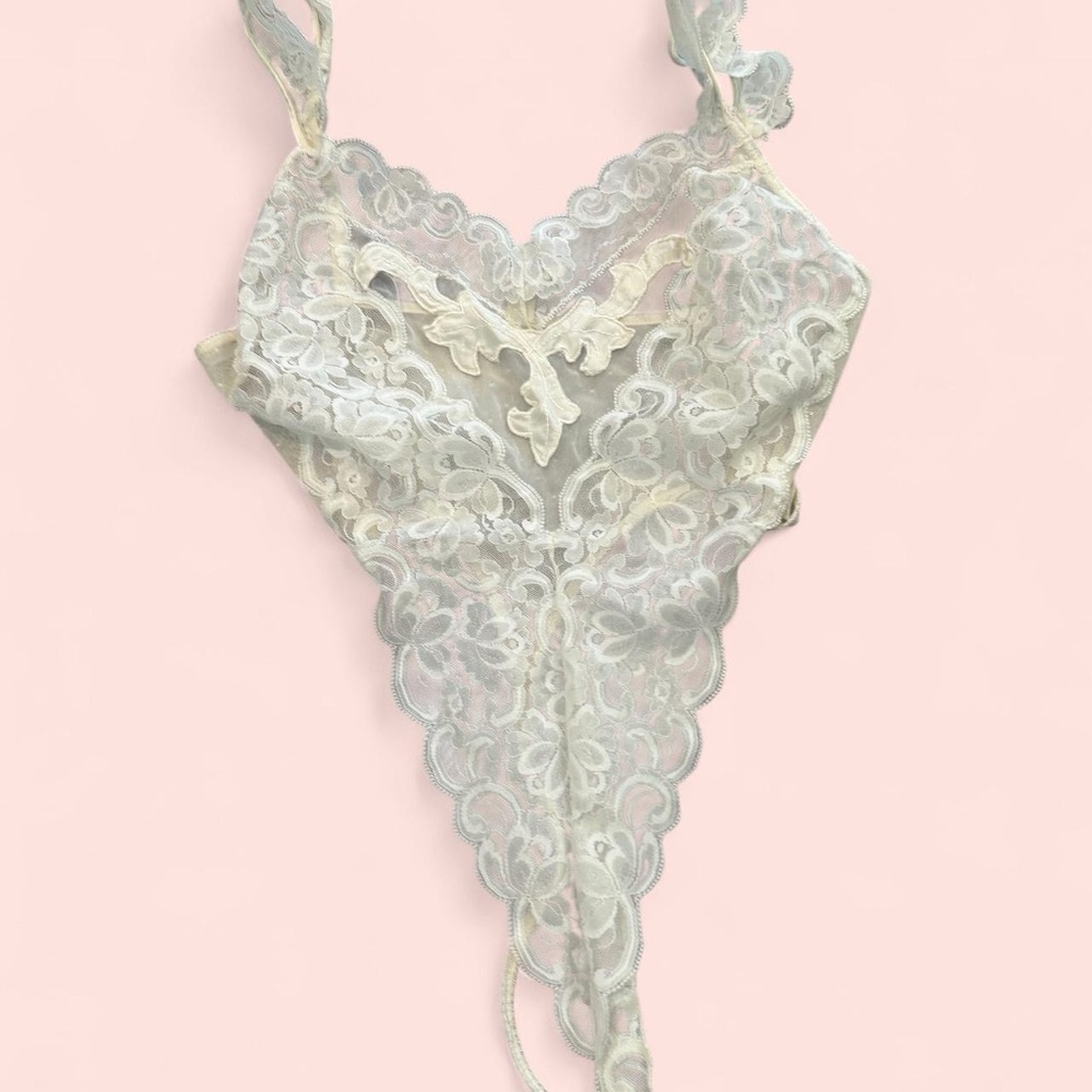 Vintage Victoria's Secret Lace Bodysuit